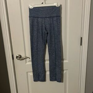 aerie blue and white flair leggings